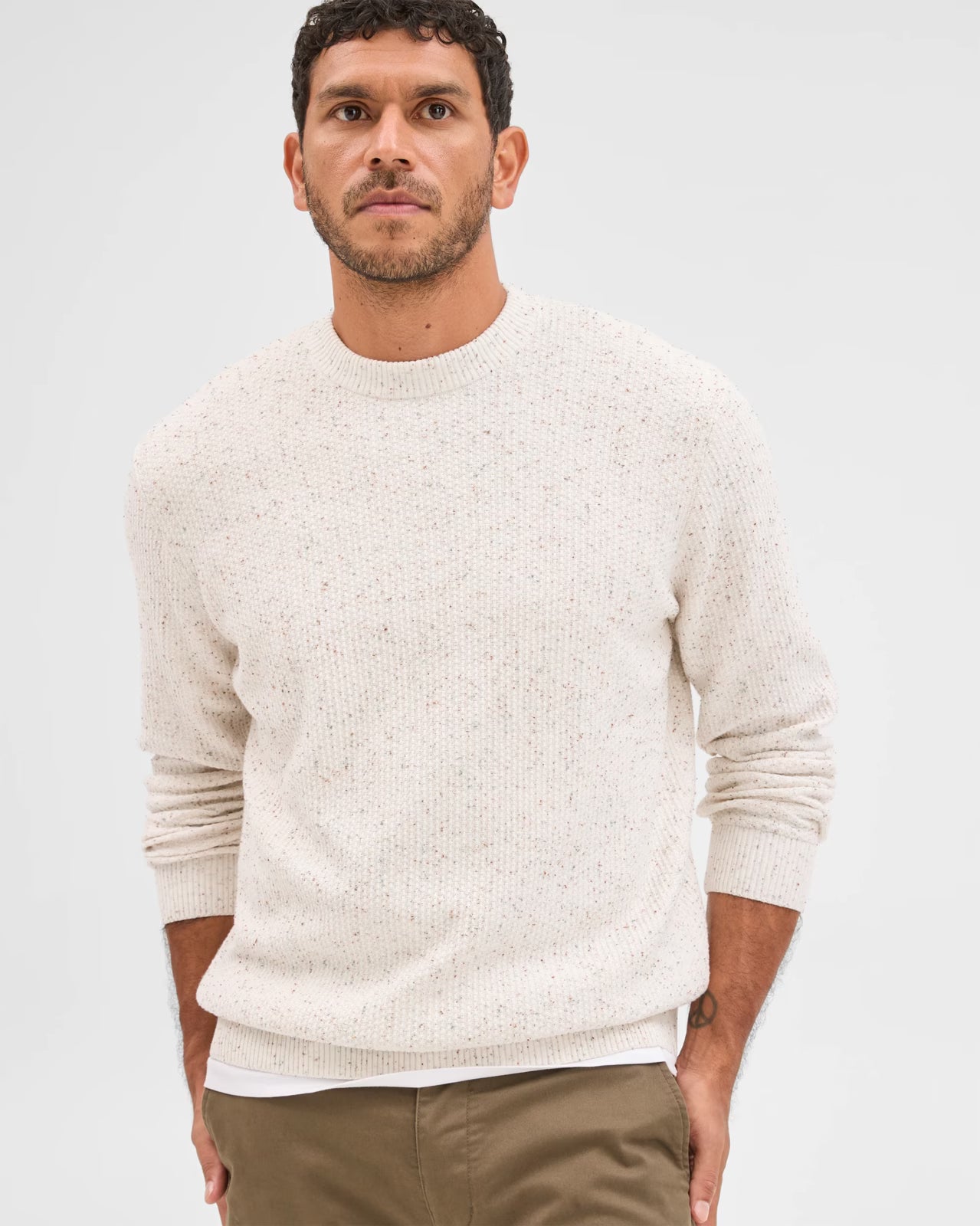 TRENDY SHIRTS #7787 Cotton Lightweight Tuck Knit Jumper