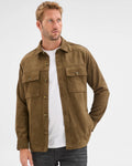 TRENDY SHIRTS #7765 Long Sleeve Overshirt - Dark Olive